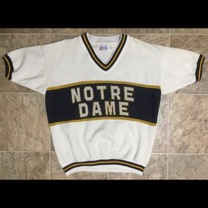 VINTAGE Cliff Engle NOTRE DAME MENS XL SS Sweater